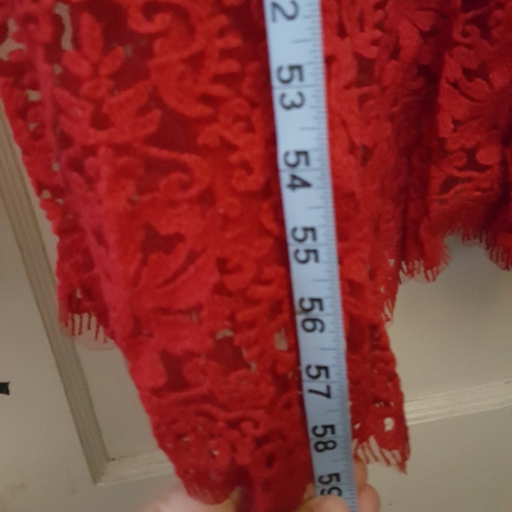 Tasdashi Shoji red full length dress - Picture 10 of 10
